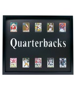 NFL Quarterbacks Framed 10 Football Card Collage Lot Brady Rodgers Mahom... - £166.68 GBP