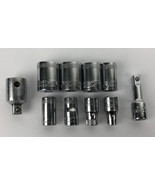 8 x Craftsman USA Sockets 13mm 12mm 11mm 9mm 8mm 7mm 6mm 5mm Shallow + A... - $820.78 MXN