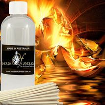 Amber &amp; Sandalwood Scented Diffuser Fragrance Oil Refill FREE Reeds Vegan - £10.22 GBP+