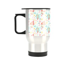 Insulated Stainless Steel Travel Mug - Commuters Cup - Mermaid and Cake ... - $14.97
