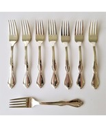 vintage INTERNATIONAL S. Co XI Flatware Silverplate 8pc FORKS 7&quot; - £30.32 GBP