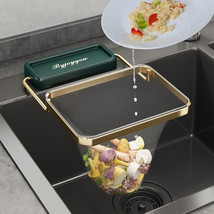 Sink Filter Rack Kitchen Foldable Sink Strainer Mesh Bag Stand Waste Garbage Net - £8.95 GBP+