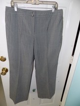 Requirements Gray Pinstripe Dress Pants Size 16 Women&#39;s EUC - £12.22 GBP