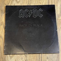 AC/DC / Back In Black - Classic Rock Vinyl - 1980 Original With Inner Sl... - $152.10