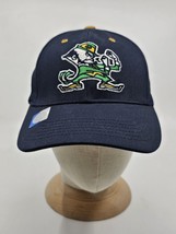 Notre Dame ND Fighting Irish Navy With Gold Bottom Brim Strapback Hat - £19.97 GBP