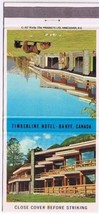 Matchbook Cover Timberline Hotel Banff Alberta Canada - £1.14 GBP