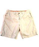 Tommy Bahamas Khaki Mens size 38 flat solid white beige shorts pima cotton - €15,22 EUR