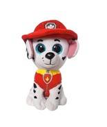 Ty Beanie Boo PAW Patrol Marshall Plush Dalmatian Dog Red Firefighter 6.75&quot; - $21.43 CAD