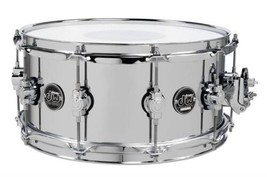 DW 14&quot; x 6.5&quot; Performance Series Chrome over Steel Snare Drum - £327.80 GBP