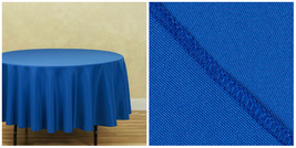 1 pc 90 in Round Polyester Tablecloths, Weddings &amp; Events - Royal Blue -... - $48.99