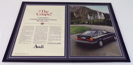 1981 Audi Coupe Bavaria 12x18 Framed ORIGINAL Vintage Advertisement  - $59.39