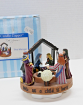 Old Virginia Candle Company Deb Strain Candle Capper Topper The Manger Nativity - £16.02 GBP