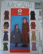 McCall’s Children’s &amp; Girls Dress In Two Lengths Size 3-6 #2880 Uncut - $4.99