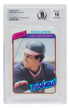 Canne Carew Signé 1980 California Angels Topps Carte #700 Baseball Carte Bas 10 - £75.56 GBP