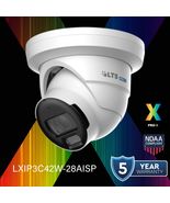 LXIP3C42W-28AISP IP 4MP 2.8mm Full Color AI ISP 100ft LED Mic NDAA Dome ... - $237.49