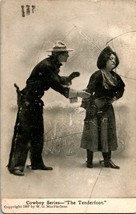 Vtg 1907 Postcard W.G. Macfarlane Cowboy Series - The Tenderfoot - £8.50 GBP