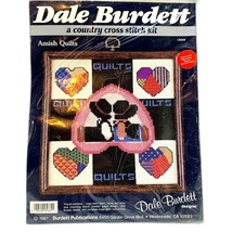 Amish Quilts Cross Stitch Kit 1987 Vintage Dale Burdett  - $15.52