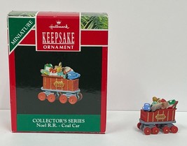 Hallmark Keepsake Ornament Collectors Series Miniature Noel R.R. Coal Car - £7.88 GBP