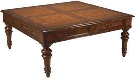 Cocktail Table MAITLAND-SMITH Reginold Square Aged Regency Parquetry Top Ash - £4,939.22 GBP