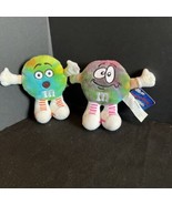 2 Vintage M&amp;M&#39;s Swarmees Mutant Mini 1999 Plush Toy Doll 5&quot; - £11.05 GBP