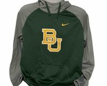 BU Baylor Bears University Therma Fit Mens Large Sweatshirt Hoodie Gray ... - $22.20