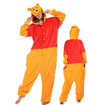 Adult Winnie the Pooh Kigurumi Animal Onesies Cartoon Pajama Halloween Cosplay - £20.55 GBP