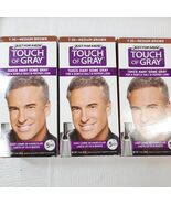 Just For Men Touch of Gray set 3 boxes Hair Color Medium Brown T-35 - $545.93 MXN
