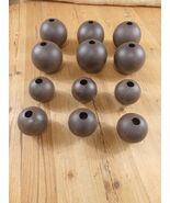 12 Weathervane Balls Tin 6 Large 6 Small Hollow Rustic Decor Lightning Rod - $84.07 CAD