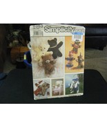 Simplicity 8363 Stuffed Bears &amp; Accessories Pattern - £8.32 GBP