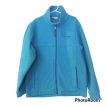 Kid&#39;s Columbia Blue Teal Full Zip Fleece Jacket Size 10/12 - £12.46 GBP