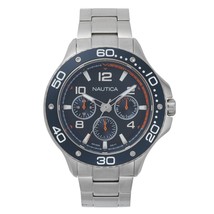 Nautica Pier 25 Collection Multifunction 47mm Blue Dial Men&#39;s Watch - $1,639.84 MXN
