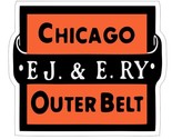 Chicago EJ &amp; E RY Outer Belt Railroad Railway Train Sticker Decal R6037 - $1.95+
