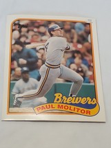 VINTAGE 1989 Topps Baseball Pocket Folders w/ REVCO Price Tag Paul Molitor - £7.75 GBP