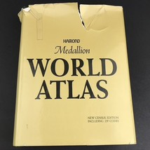 Hammond Medallion WORLD ATLAS VINTAGE Oversized Hardcover w/ Dust Jacket... - £5.43 GBP