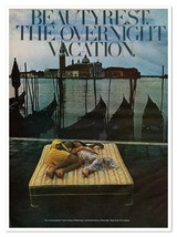 Beautyrest Mattresses Overnight Vacation Vintage 1973 Full-Page Magazine Ad - $9.70