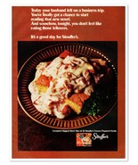 Stouffer&#39;s Frozen Meals Creamed Chipped Beef Vintage 1973 Full-Page Maga... - £7.58 GBP