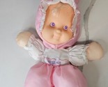 Vintage Puffalump Fisher Price Plush Pink Bunny Ears Baby Doll 13&quot; - $14.84