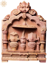 11&quot; Hindu God Jagganath Singhasana in Pink Stone | Lord Krishna | Krishna Statue - £478.72 GBP