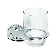 Croydex Westminster Chrome &amp; Glass Toothbrush and Tumbler Holder  - $40.00