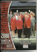 2000 NCAA Football Program Iowa @ Nebraska Sept 23rd - £11.34 GBP
