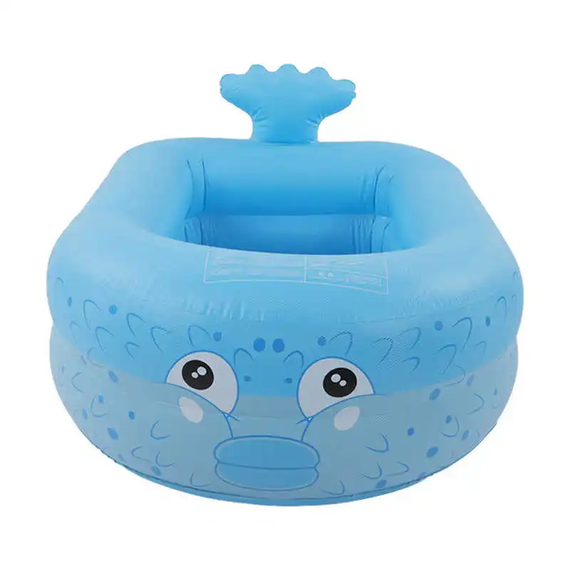 43.3inch Inflatable Swimming Pool Cartoon Blow Up Pool Household Bathtub Thicken - £44.27 GBP