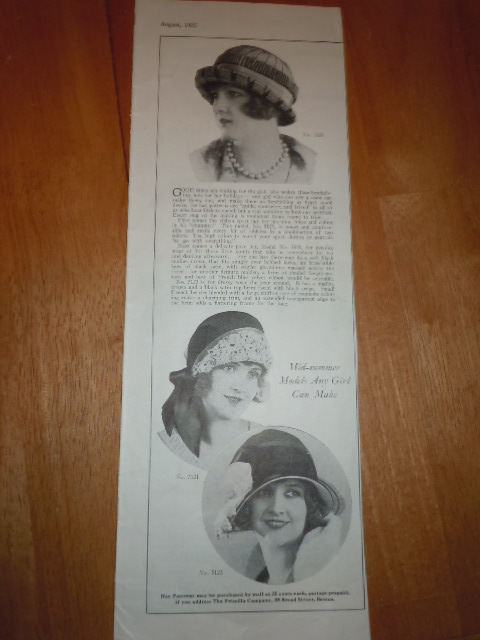 Primary image for Vintage Mid Summer Hats To Make Print Magazine Advertisement 1925