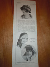 Vintage Mid Summer Hats To Make Print Magazine Advertisement 1925 - £3.94 GBP