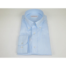 Mens 100% Italian Cotton Shirt Non Iron SORRENTO Button Down Oxford 4530 Blue image 4