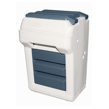 Bergan Aut-o-Dine 25 Automatic Food Dispenser Beige, Navy 1ea - £77.51 GBP