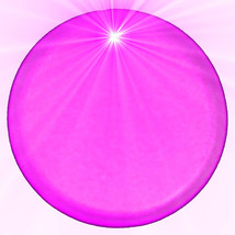 Light Up Round Badge Pin Pink - $38.37