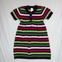 Gymboree Rainbow Striped Sweater Dress 8 Knit Tunic Top School Fall Pict... - £14.02 GBP