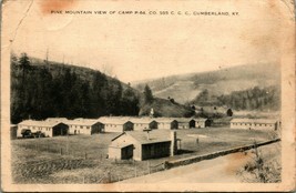 CCC Company 55 Pine Mountain View Camp P-64 Cumberland Kentucky KY Postcard C8 - £48.31 GBP