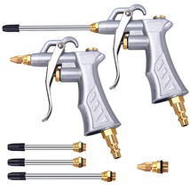 Industrial Air Blow Gun With Brass Adjustable Air Flow Nozzle And 2 Stee... - $36.09