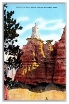 Queen Victoria Bryce Canyon Naitonal Park Utah UT UNP Linen Postcard W18 - £2.29 GBP